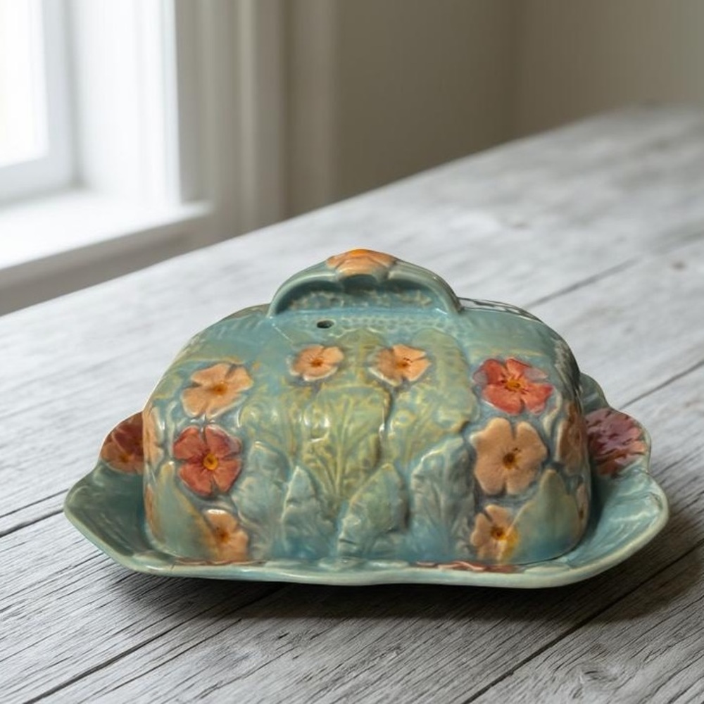 Vintage Butter Dish Mellia Ware Made in England 🇬🇧 porcelain ceramic kitchenware
